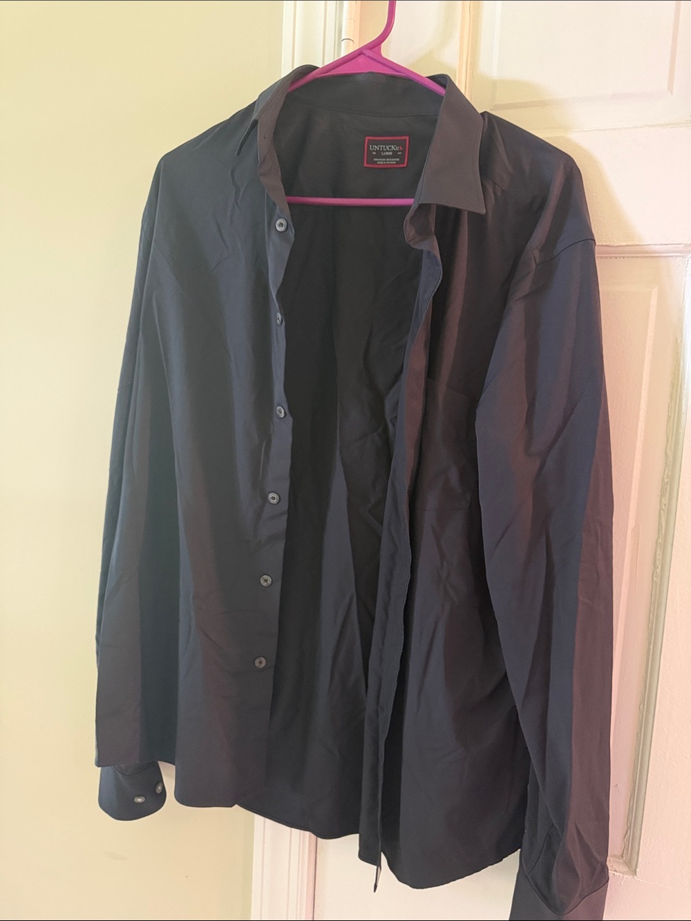 UNTUCKit Men's Dark Navy Lightweight Shirt Jacket